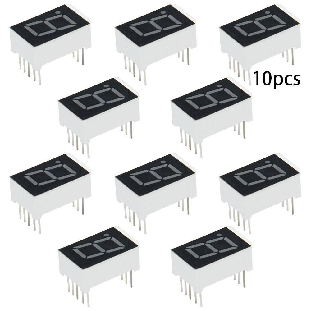 1 ~ 20 Pcs 1 Bit Common Cathode/Anode Led Display Digitale Buis 10 Pins 7 Segment 2V 20mA Rode Led Segment Displays: 5011AH x10pcs