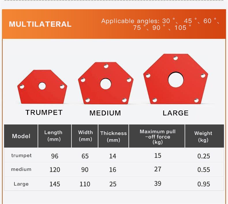 Electric Magnetic Welding Fixture Corner Positioner Steel Auxiliary Tool Soldering Locator Adjustable Multi Angles Magnet Holder