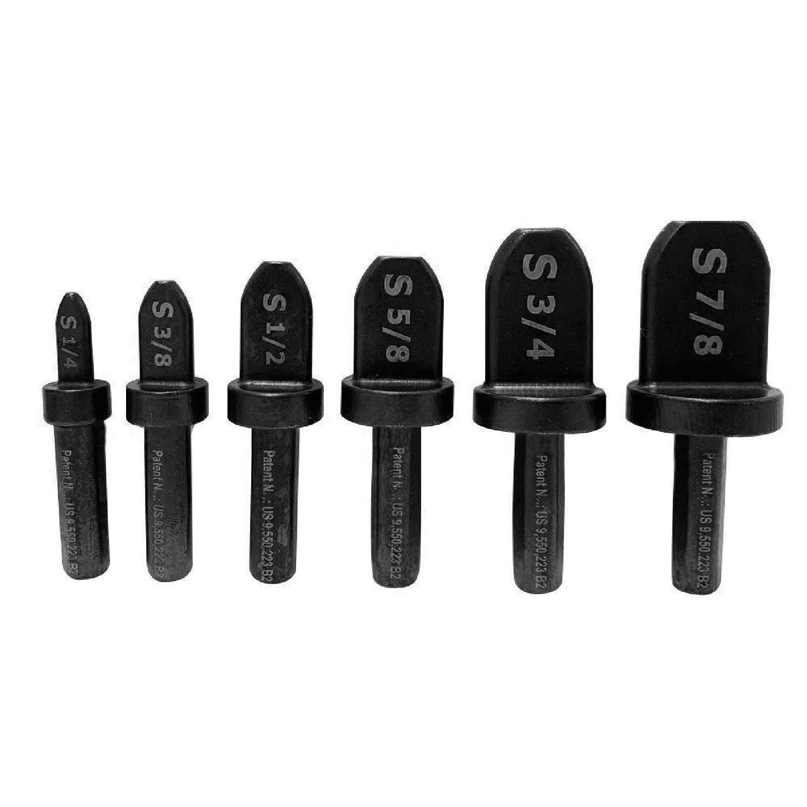 Screw Extractor Drill For hard and soft copper-tubing tool bit set 1/4” 3/8” 1/2” 5/8” 3/4” 7/8 bits Household tools