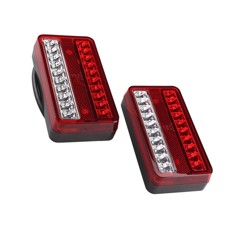 2 st 20 led 12v bakljus vattentät bil lastbil släp husbil husbil stoppbroms bak back blinkers blinkers