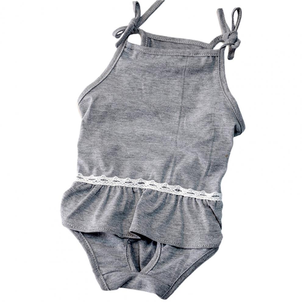 Pet Sanitary Pants Cozy Health Care Pet Sanitary Pants Elastic Pet Short Pants: Grey / S