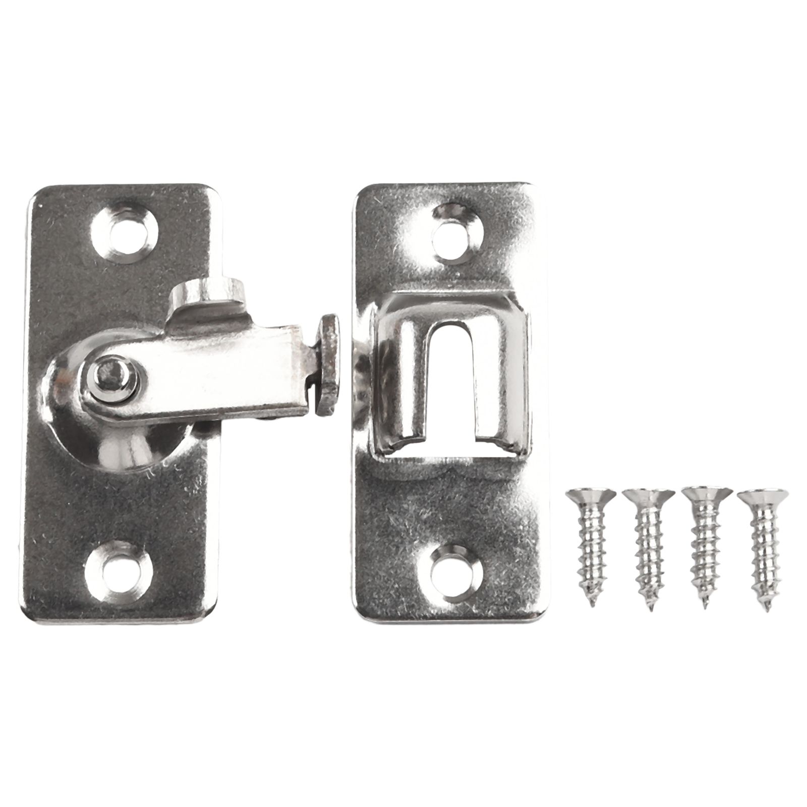 Door Lock With 4 Screw 90 Degree Barn Door Latch Bolt Hook Latch Drawers Cabinet Locks Right Angle Sliding Gate Lock Hardware