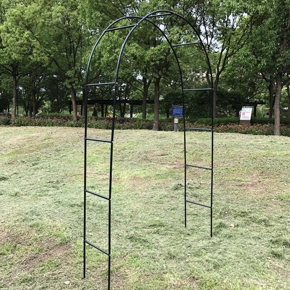 200*190*38cm Hause Gemalt Rohr Metall Hochzeit Arch Klettern Gartenanlage Unterstützung Spalier Bogen Balkon Blume klettern Rahmen