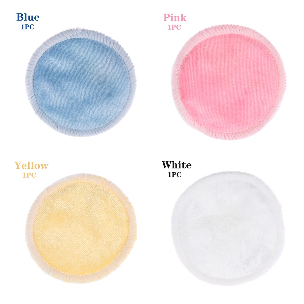 Almohadillas de algodón, 1 ud., desmaquillante Facial, doble capa, toallitas limpiadoras de uñas, lavables, reutilizables