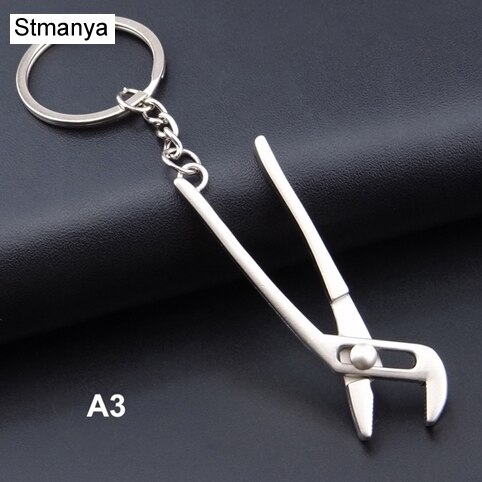Alle Gereedschappen Sleutelhanger-Mode Vise Sleutelhanger Metalen Verstelbare Tool Ring Sleutelhanger Evenementen vise Sleutelhanger Mini 17342: A3