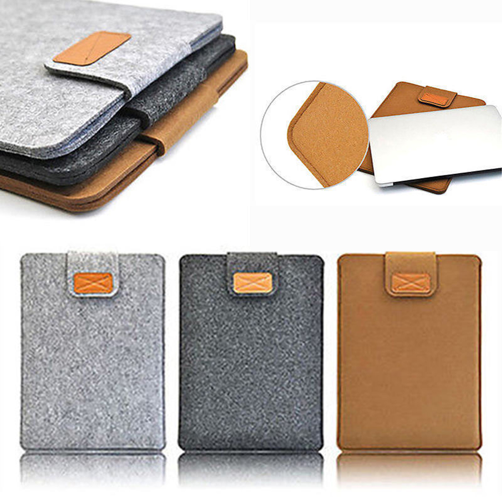 Felt Sleeve Slim Laptop Storage Bag 11 13 15 inch for Macbook Air Pro Tablet Business Style Laptop Bag for HP,Dell,Lenovo,Acer