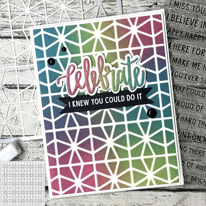 Geometric Diagram Stencil for DIY Scrapbooking DIY Paper Cards Making Craft Plastic Templates Decoration Embellishment