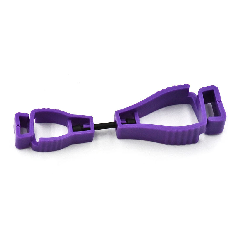 Pince à gants cintre porte-gant de sécurité en plastique gants de travail Clips pince de travail sécurité gants de travail garde outil multifonctionnel: Rouge