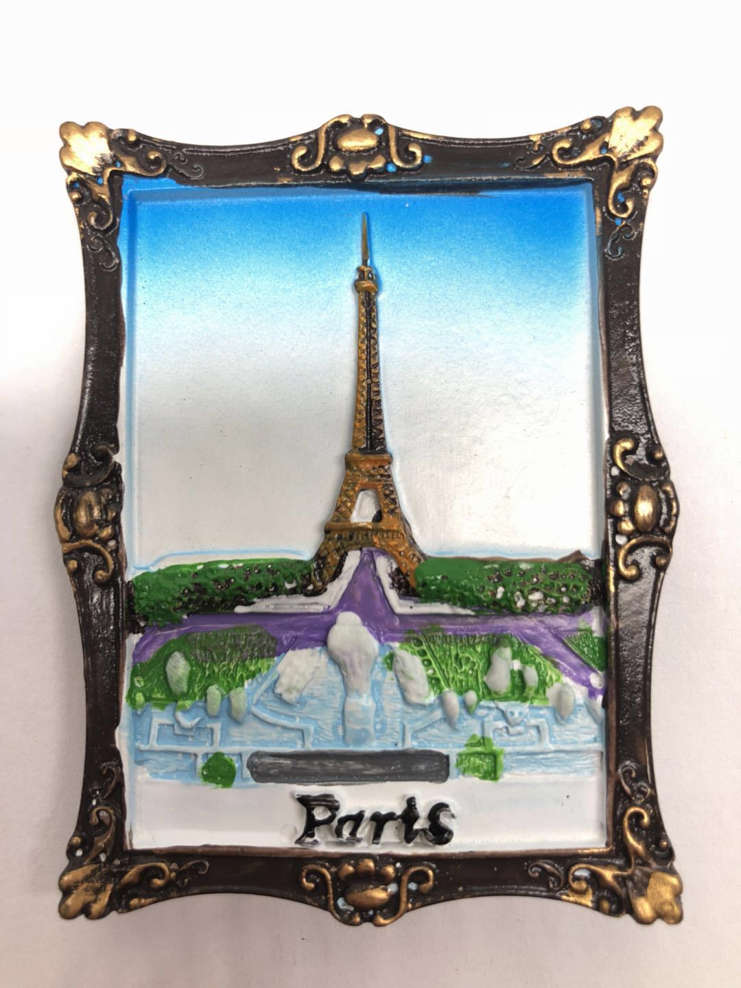 3d harpiks kjøleskapsmagnet eiffeltårnet fransk paris tur souvenir kjøleskap magneter avtagbar kjøkkenmagnet klistremerke hjemmeinnredning: Naturskjønne 14