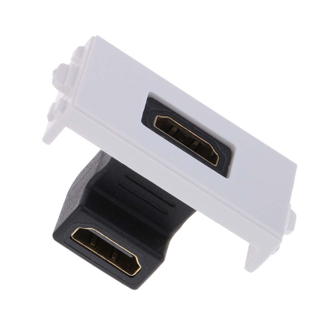 Module de prise murale HDMI universel avec cadre prise 90 degrés directement prise