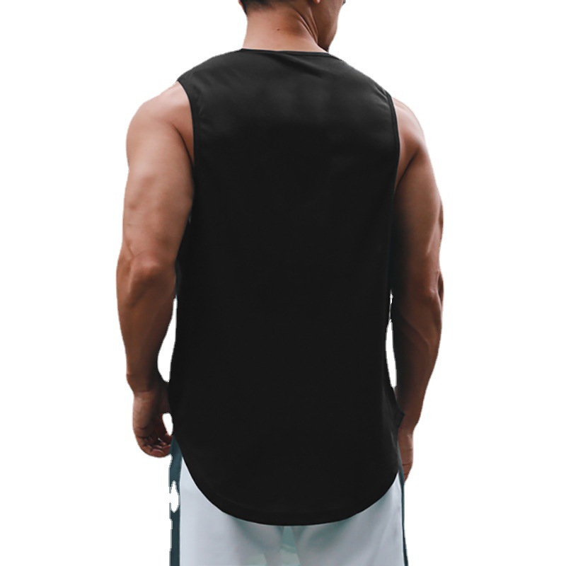 Zomer Heren Gym Tank Top Fitness Training Kleding Sneldrogend Los Bodybuilding Mouwloos Shirt Heren Mode Basketbal Vest