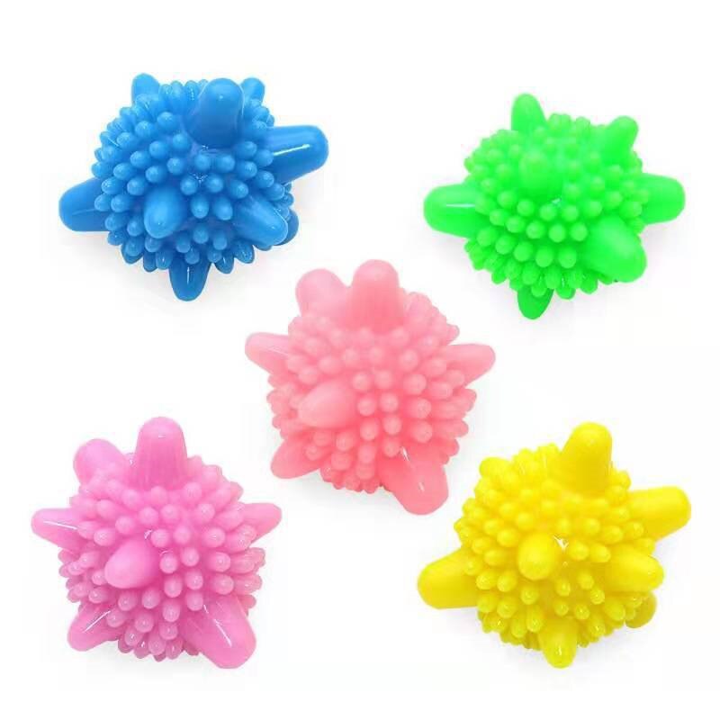 3pcs Anti-winding Reusable Laundry Balls Rubber Big Solid Washing Ball Strong Decontamination Cleaning Balls Clothes Protection