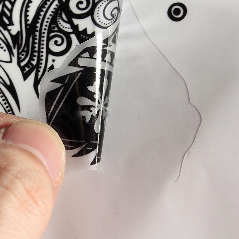 Retro Laptop Sticker for Macbook Air Laptop Flower Shape Sticker Feather Art Pattern Vinyl Decal Black Laptop Sticker