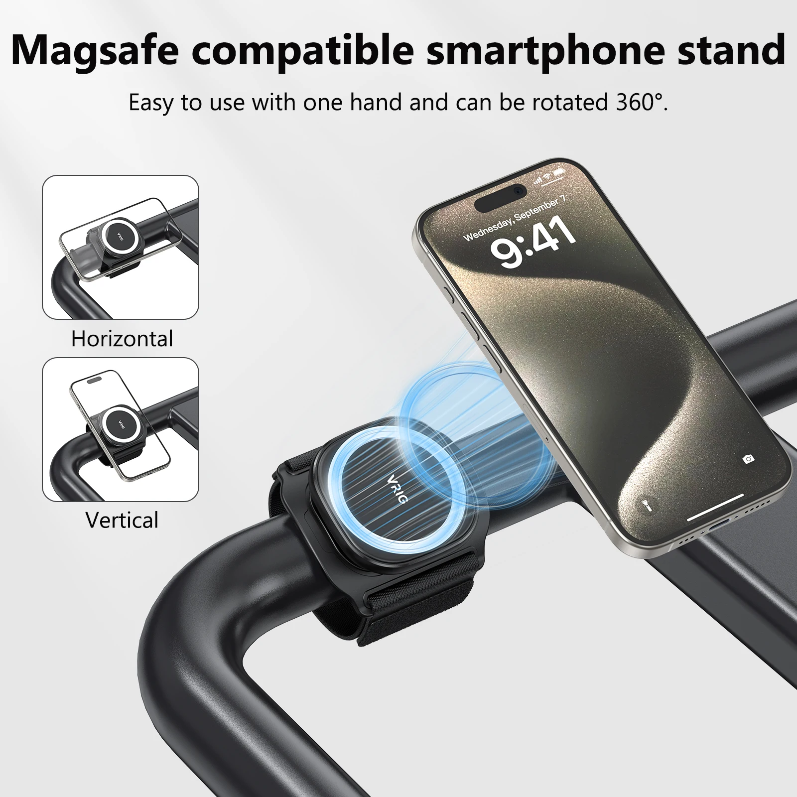 UURig VRIG Phone Magnetic Holder Wrist Strap Bracket Quick Release Arm Band Phone Holder Stand Wristband for Running Cycling