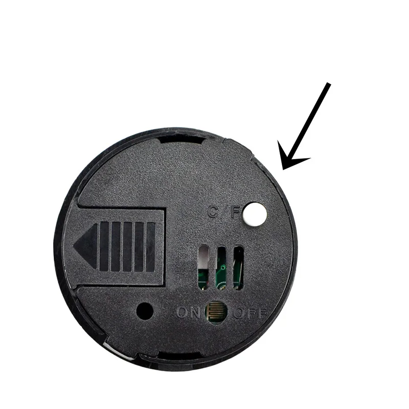 Termómetro para deportes al aire libre, higrómetro electrónico para reptiles, higrómetro redondo, accesorios para herramientas de equipo de acampada, dispositivo para exteriores