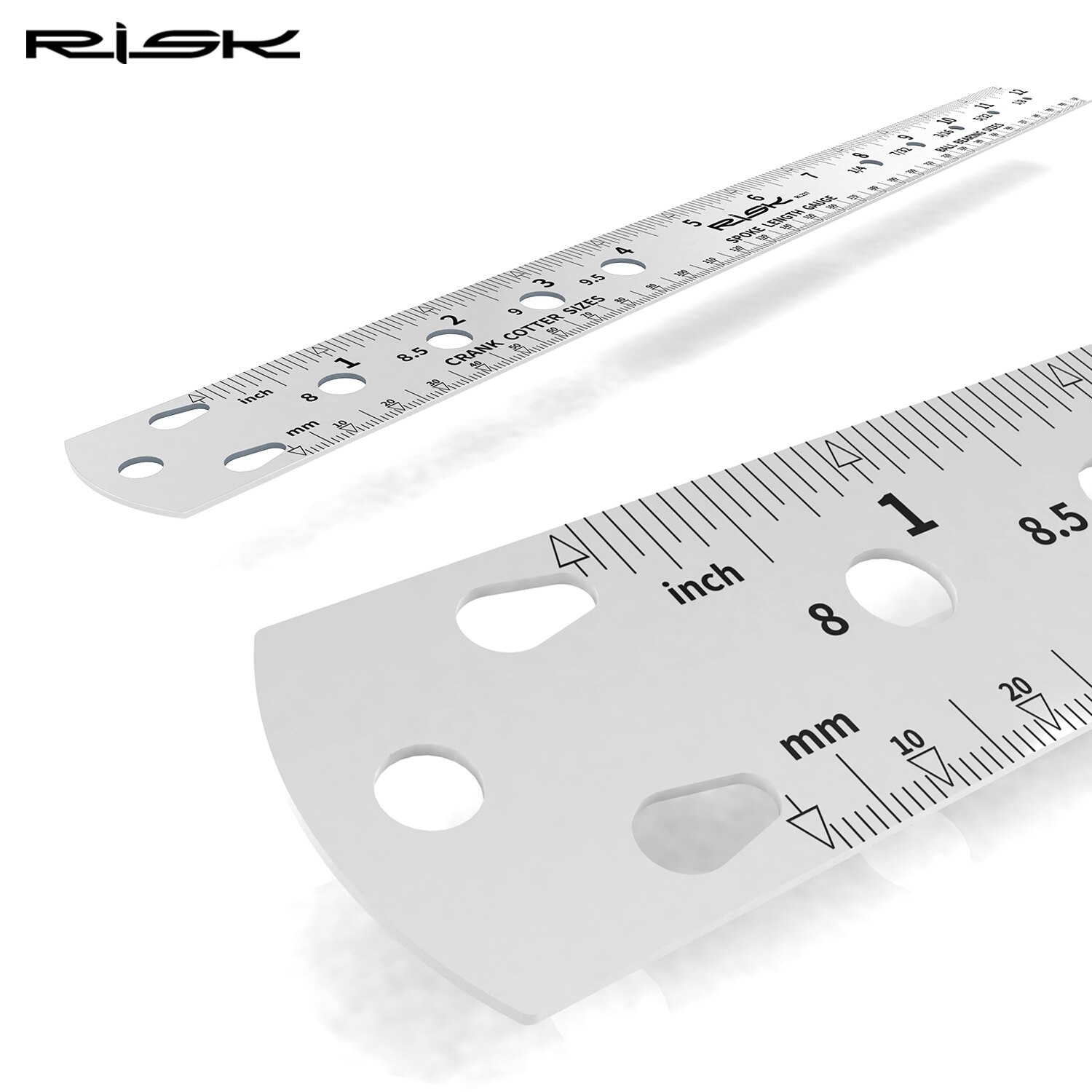 Risk cykel cykel eker linjal eker längd mätare vev sprint kullager mätverktyg dubbelsidig metrisk imperial