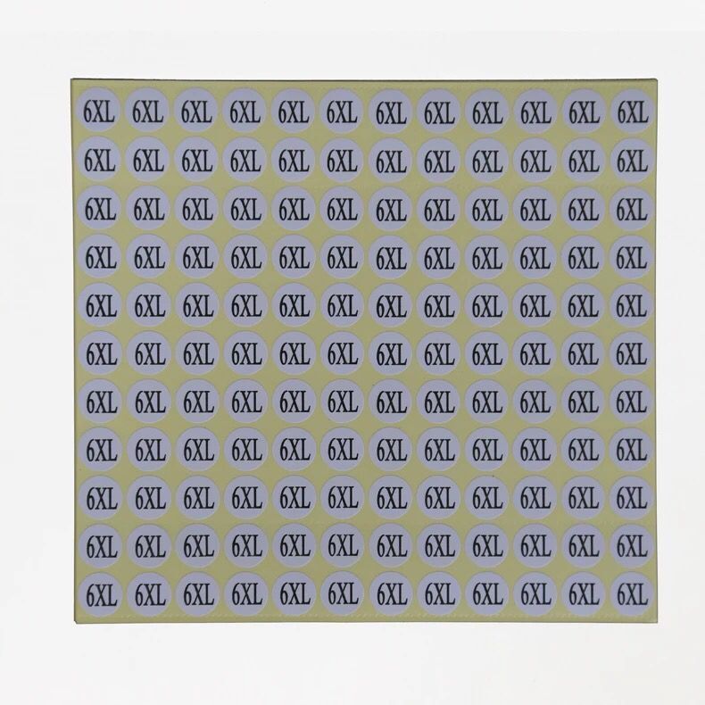 1980 Pcs Clothes Size Label Sticker Clothing Code Number Sticker Digital Number Sticker Clothes Size Code Number Sticker