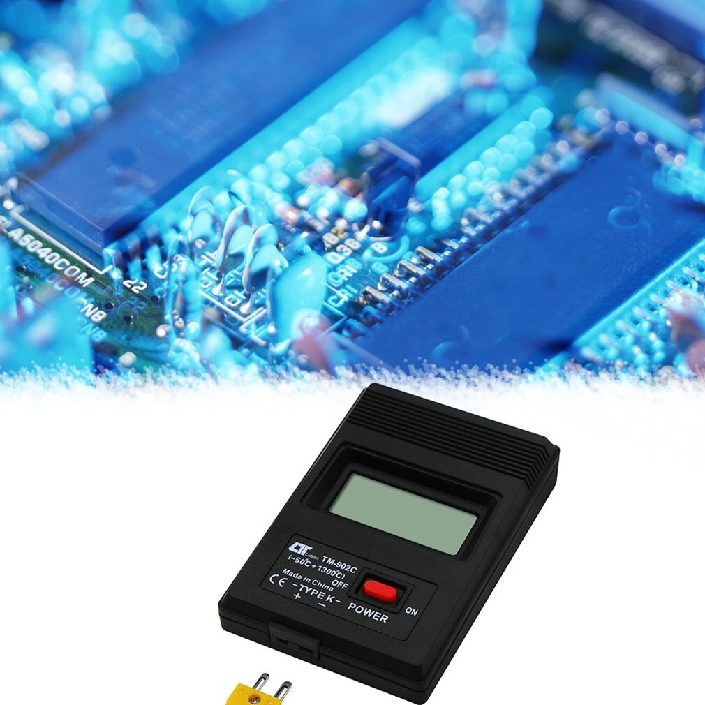 Tm-902C (-50C Om 1300C) Temperatuur Meter Tm902C Digitale K Type Thermometer Sensor + Thermokoppel Detector