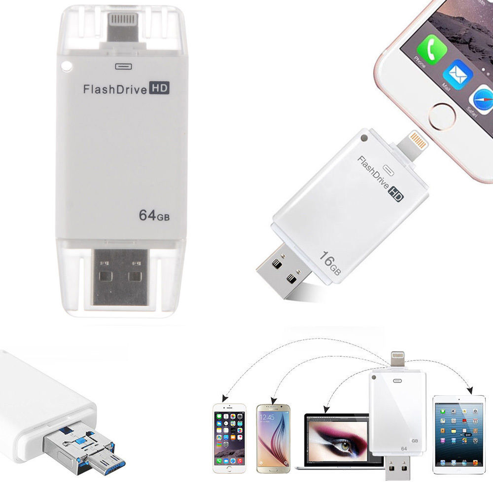 8/32/64/128 GB/256G USB i Flash Drive U Disk OTG Memory Stick voor iPhone 5 5 S 6 6 plus 7 8 Voor iPad 4 Air Mini 2 3 4 Android