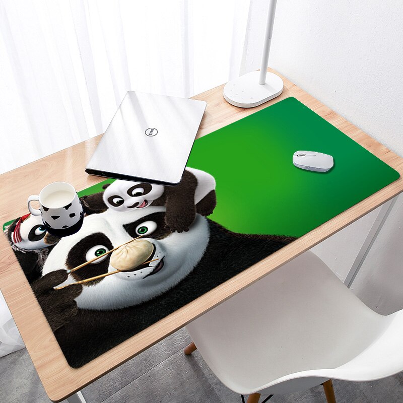 KungFu Panda Gummi Maus Durable Desktop Mousepad DIY Super Grande Große Größe Spiel Nicht Slip Maus Pad: 6 / Size 900x400x2 mm