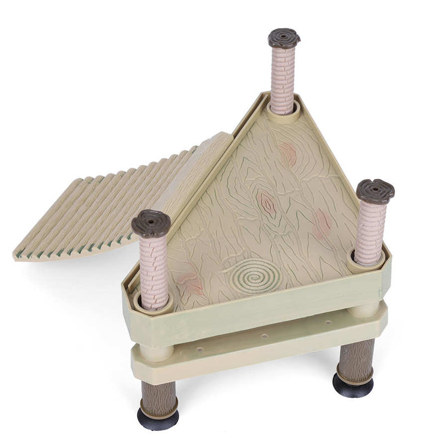 Reptiles Floating Platform Pier with Ramp Ladder Terrarium Tank Ornament Aquarium Tank Decor Pet Reptiles Supplies