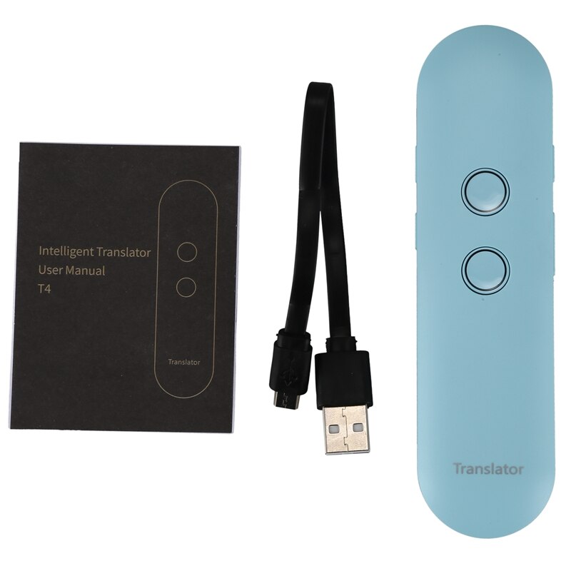 T4 ai- stemmige vertaler, draadloze bluetooth-foto- en tekstvertaler, meertalige realtime bidirectionele vertaling