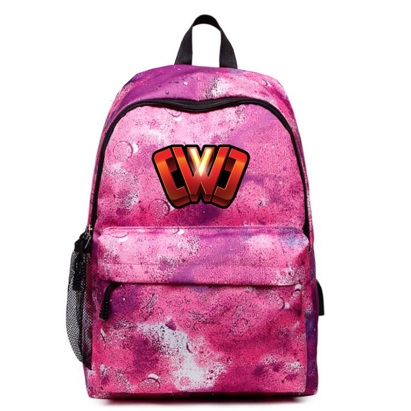 CWC imprimé unisexe galaxie sac à dos extérieur sac à dos étudiant Oxford sac USB charge ordinateur sacs: 13