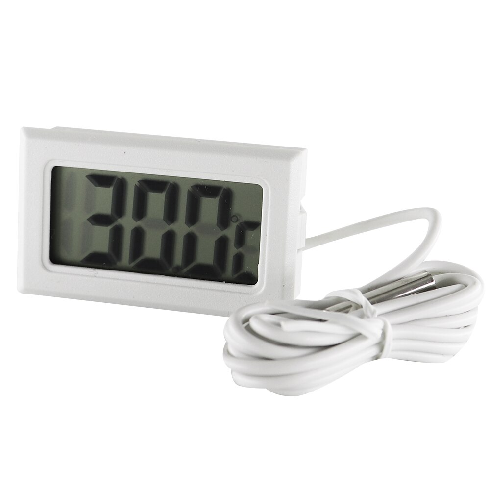 Mini Black Digital LCD Temperature Humidity Indoor Room Humidity Meter Thermometer Hygrometer Temperature Sensor Humidity: FY-10 White