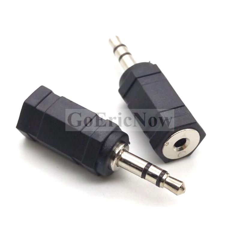 Aux-kabelkonverterare 3.5mm to 2.5mm / 2.5 mm to 3.5 mm- jacksadapter omvandlare stereoljud hörlursförstärkare mikrofonuttag