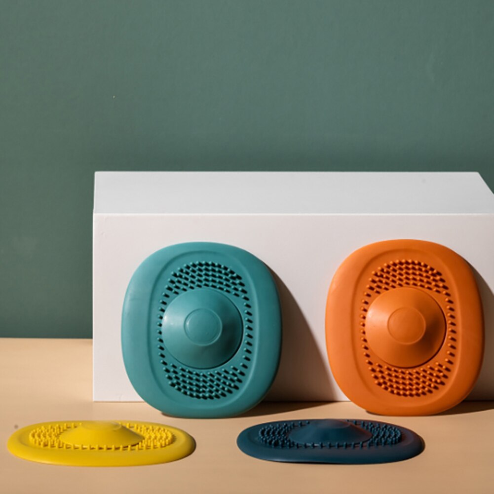 Siliconen Douche Afvoer Gootsteen Filter Haar Catcher Stopper Badkamer Afvoerputje Cover Universele Anti-Verstopping Gootsteenzeefje