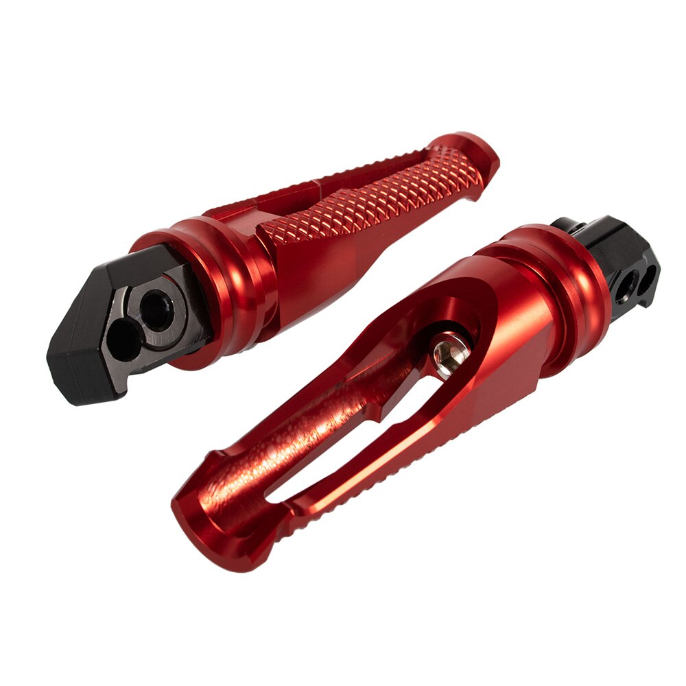 Pedaleira de alumínio para motocicleta, para honda cb1000r 2016-2018, pedaleira do passageiro traseiro, cbr600rr 2010-2018, cbr1000rr 2010-2018: Red
