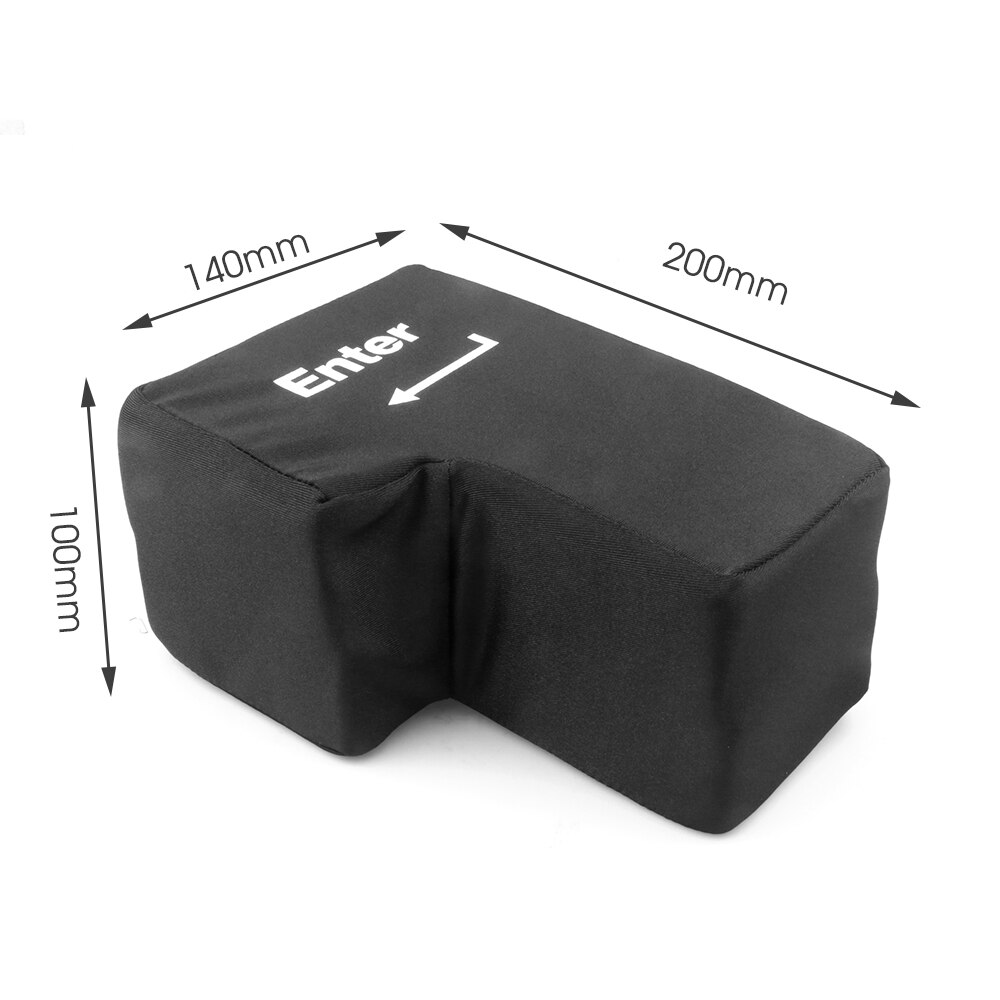 SZKOSTON Big USB Enter Key Anti Stress Button Decompression Computer Any Vent Pillows Button Desktop Pillow For Programmer