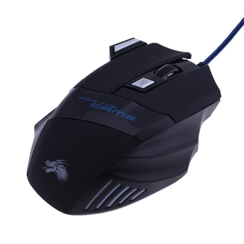 5500 DPI Optische USB Wired Maus LED Fäule Gaming Mouse 7 Taste Maus Mäuse für Gamer PC Laptop Computer