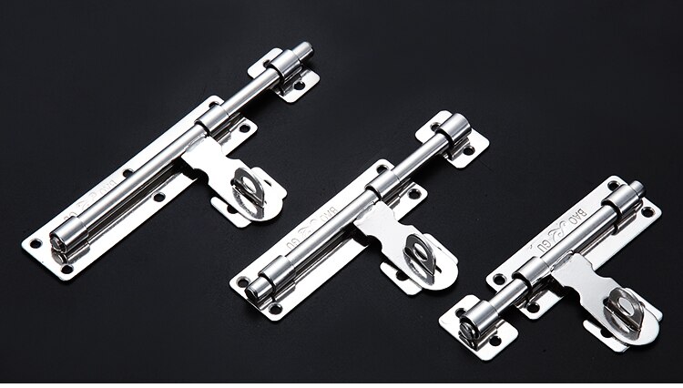 House Hardware stainless steel door bolt door latch hasps 4\ 6\8 inch wooden door steel door used with padlock