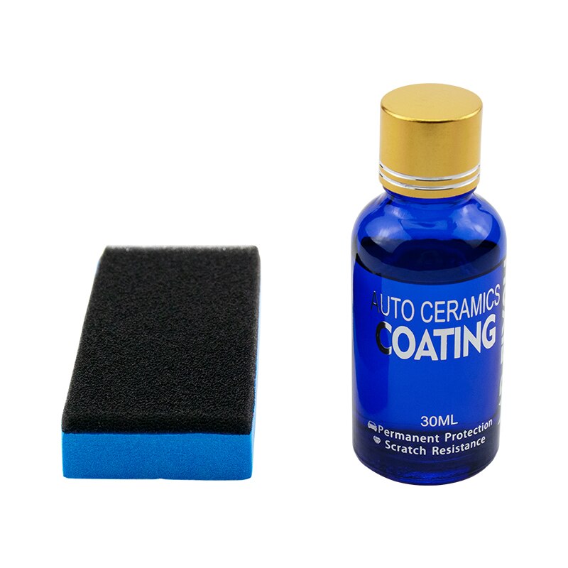 Vidrio líquido para revestimiento de cerámica de coche, líquido de pulido para el cuidado de la pintura de la piel del coche, accesorios para detalles, 30ml, 9H, 1 ud.