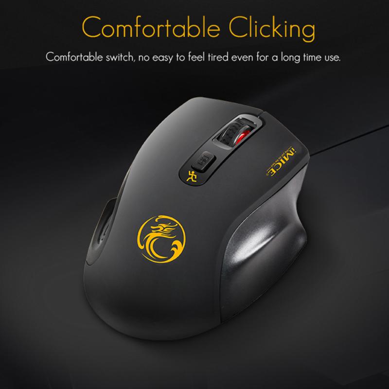 Wireless Mouse Silent Computer Mouse Wireless Ergonomic Mouse USB PC Mause Optical Mice Noiseless Button for PC Laptop Computer
