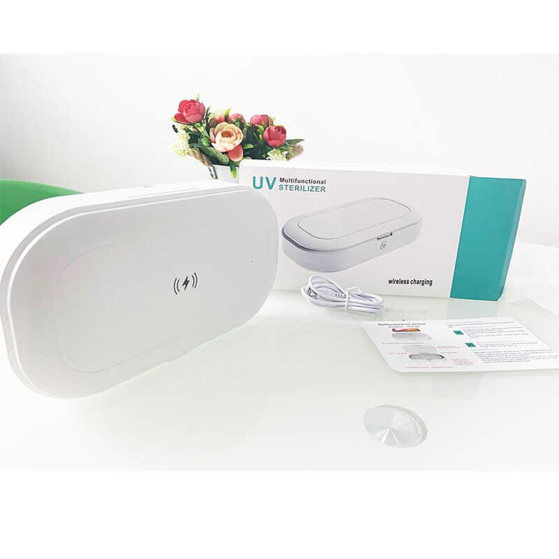 mobile phone wireless charger portable ultraviolet light uvc sterilizer UV box