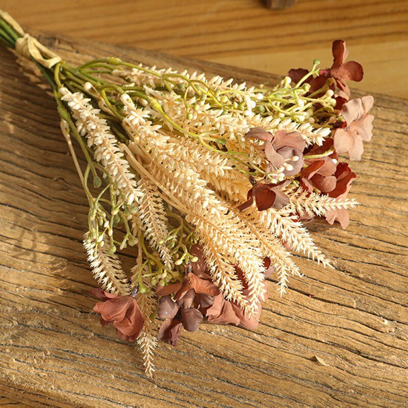 Artificial Bouquet,Represents The Freedom Of Small Wild Flowers Simulation Flower Home Decoration Wedding Holding,Wildflower 017: red artificial