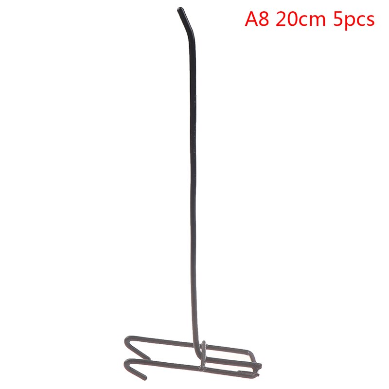 5pcs Wall Mesh Display Hooks Storage Racks Retail Shop Peg Goods Shelf Metal Panel Hang Fits Perforated Workshop Hook Arm: A8
