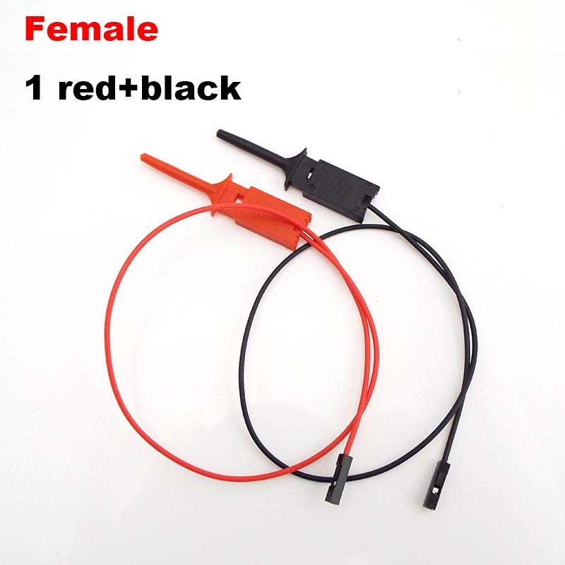 Probe Test Clamp Line Kit Hook Clip for Electronic Testing Grabber Round Crocodile Electric Logic Analyzer Cable Gripper: type 3-femal