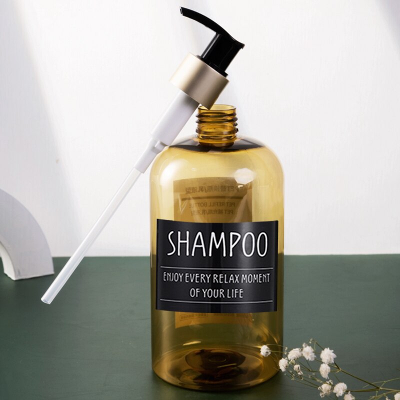 Tvålflaskor för husdjur med klistermärken etiketter badrumsschampo handdesinfektionsflaska kosmetika body wash lotion utomhusreseverktyg