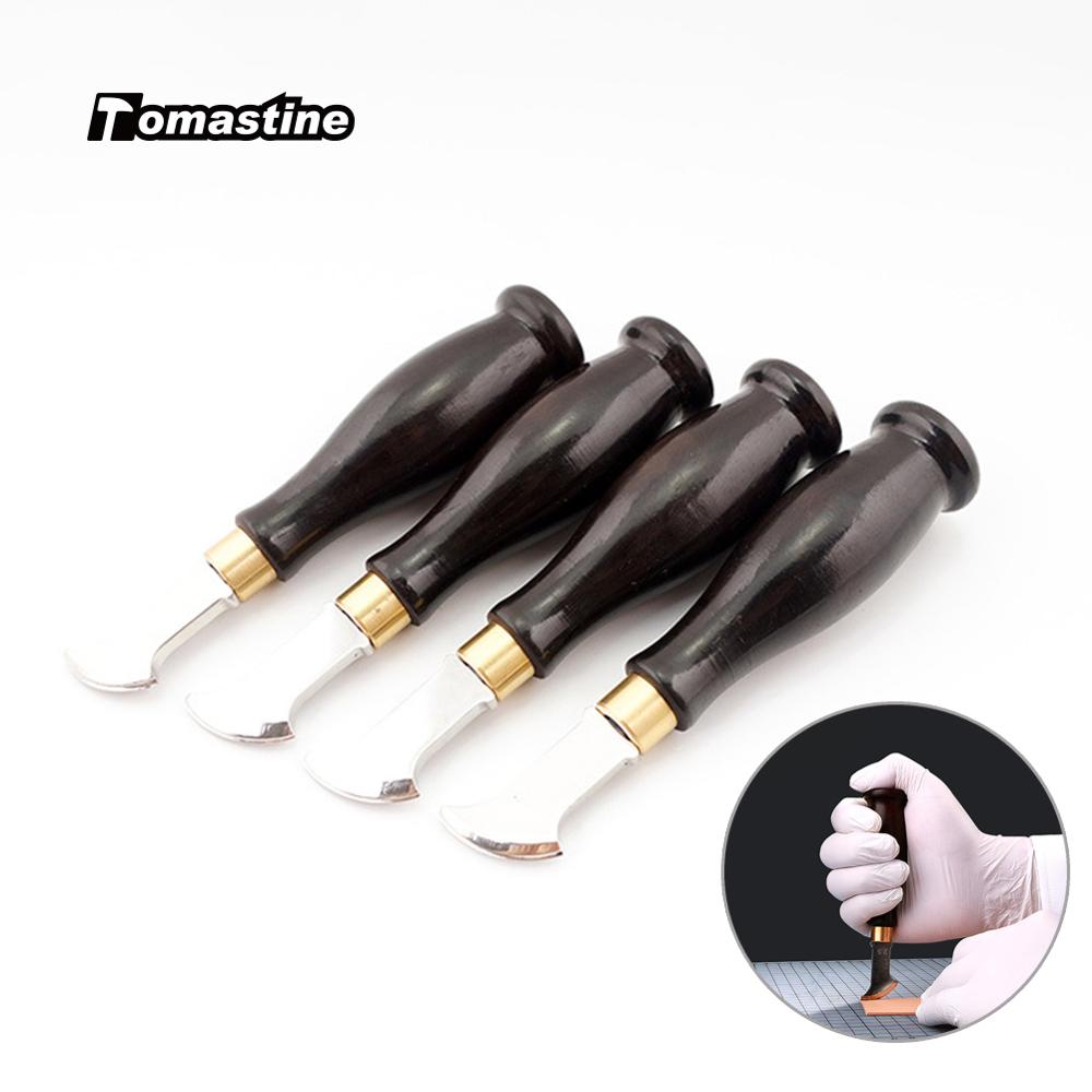 Sandalwood Handle Leather Edge Creaser Leather Craft Marking Edge Decor Line Tool Blade Shallow Groove Press Line Edge Creaser