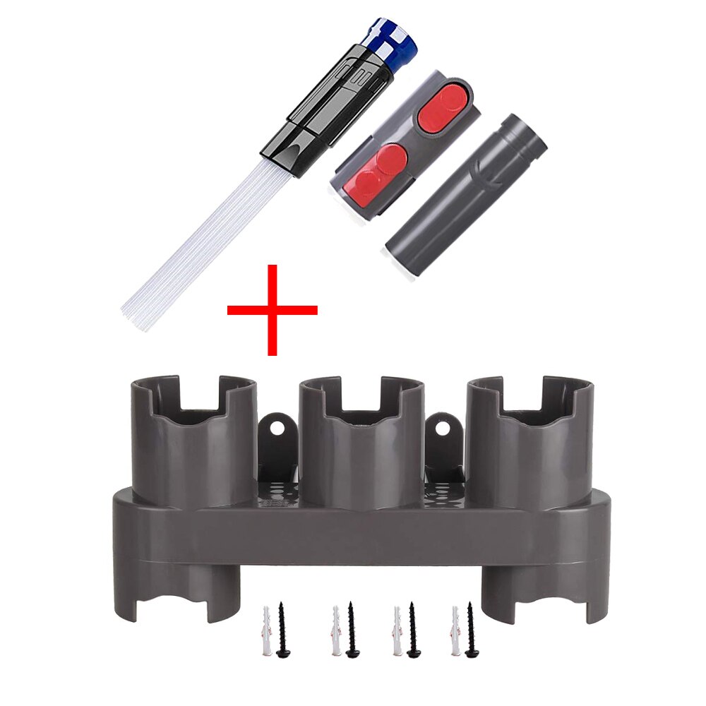 Opbevaringsbeslag holder til dyson  v7 v8 v10 absolutte støvsuger dele børste stativ værktøj dyse base docks station tilbehør: Dyseholder