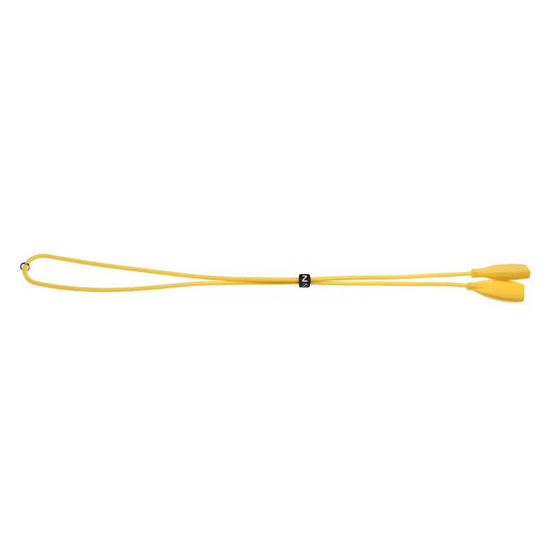 Correas elásticas de lentes de silicona antideslizantes para gafas deportivas cuerdas de cuerda con ganchos para los oídos gafas de sol soporte de cordón de banda de cadena: YELLOW