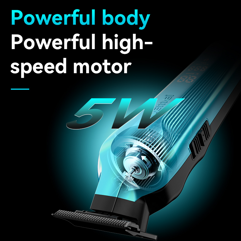 Kemei Salon wiederaufladbare Trimmer Haarschneidemaschine hoch Geschwindigkeit Motor- Barbier Haarschneider Haarschneidemaschine KM-264