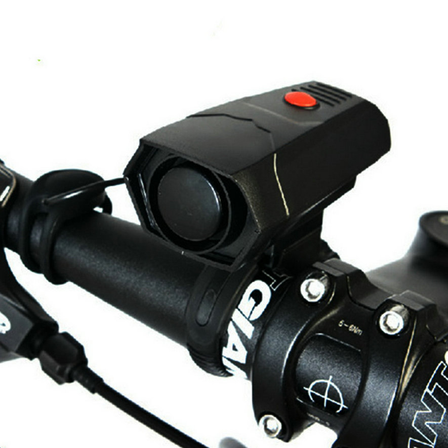 Ciclismo cuernos de La Bicicleta electrónica timbre de campanilla de manillar de bicicleta cuerno fuerte campana de alarma de aire sonido bicicleta cuerno de seguridad