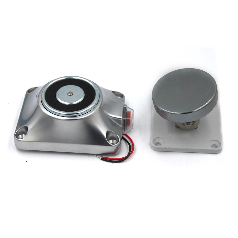 12/24V 60kg/120Lbs Wall Mount Door Stopper Power To Lock Electromagnetic Holding Force Magnetic For interior doors