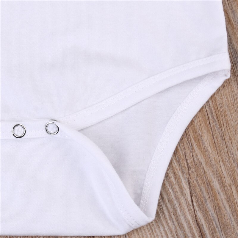 PUDCOCO Newest Newborn Toddler Baby Boys Girls Animal Print Cotton Bodysuit Pop Summer White Jumpsuit Sunsuit Casaul Clothes
