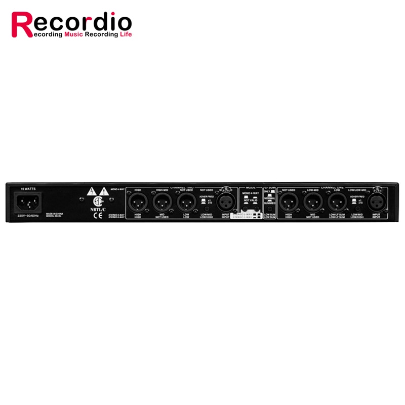 GAX-234XL Sound Peripheral Equipments Stereo 2/3 Way, Mono 4-Way 234XL Crossover audio Equalizer with XLR Connector