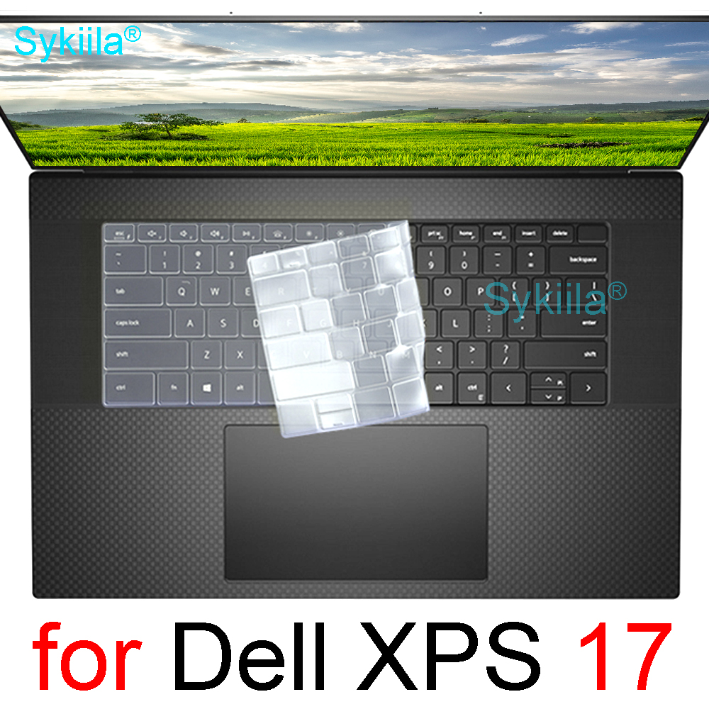 Housse de clavier en Silicone pour Dell XPS 17, accessoires, housse de protection tactile, 17 pouces, 9700, 9710, 9720, 9000